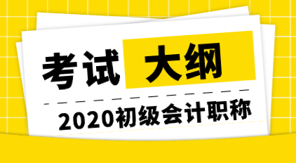 江西2020初级会计考试大纲你了解吗